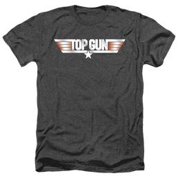 Top Gun Logo - Men's Heather T-Shirt Men's Heather T-Shirt Top Gun   