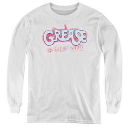 Grease Grease Is The Word - Youth Long Sleeve T-Shirt Youth Long Sleeve T-Shirt Grease   