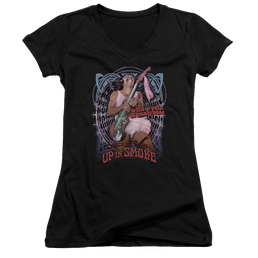 Up in Smoke Pantyhose - Juniors V-Neck T-Shirt Juniors V-Neck T-Shirt Cheech & Chong   