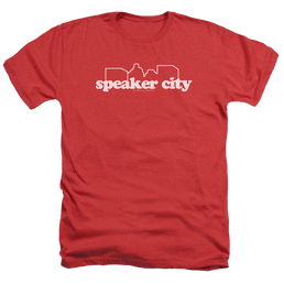 Old School Speaker City Logo - Men's Heather T-Shirt Men's Heather T-Shirt Old School   