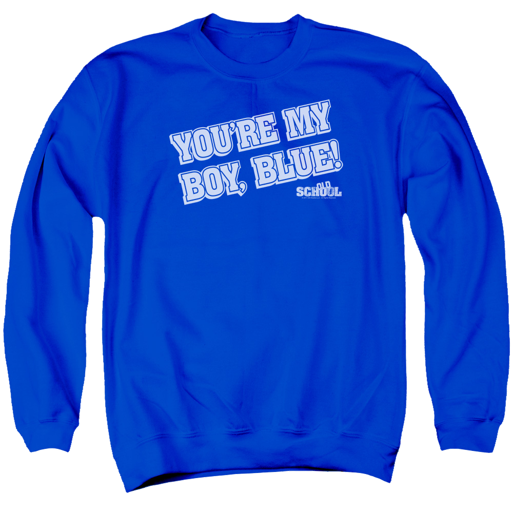Old School My Boy Blue - Men's Crewneck Sweatshirt Men's Crewneck Sweatshirt Old School   