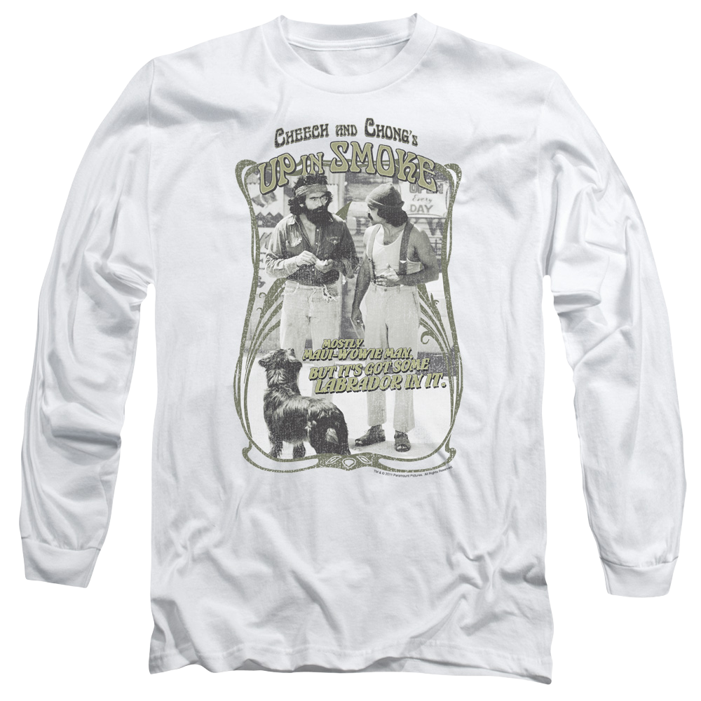 Up in Smoke Labrador - Men's Long Sleeve T-Shirt Men's Long Sleeve T-Shirt Cheech & Chong   