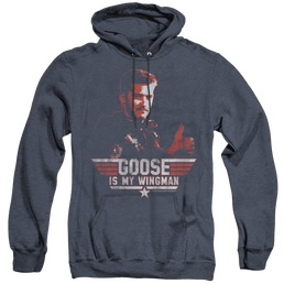 Top Gun Wingman Goose - Heather Pullover Hoodie Heather Pullover Hoodie Top Gun   