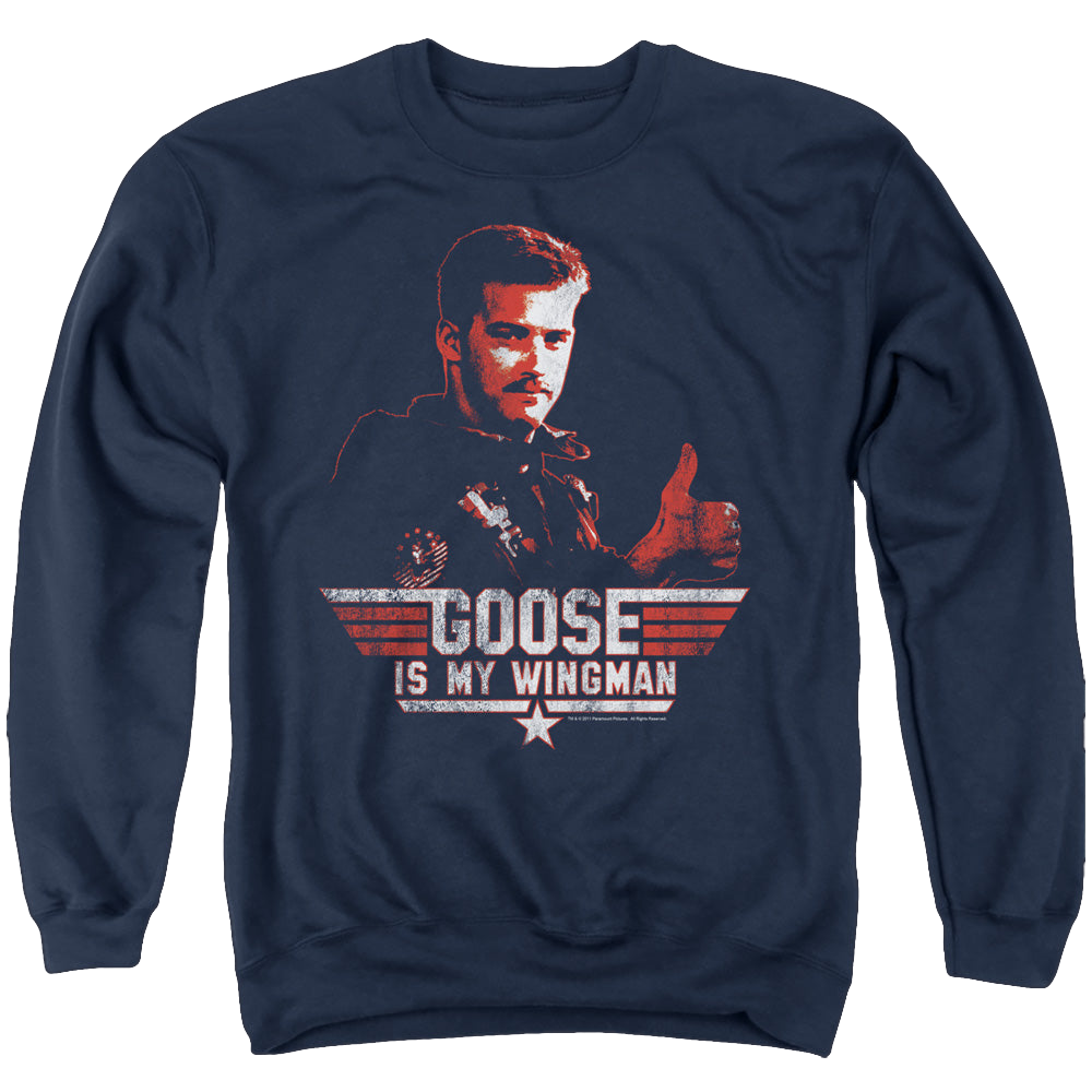 Top Gun Wingman Goose - Men's Crewneck Sweatshirt Men's Crewneck Sweatshirt Top Gun   
