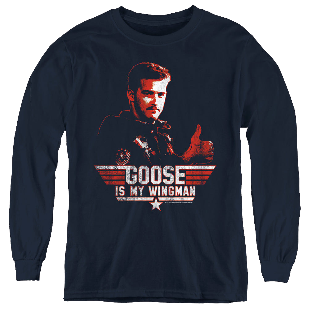 Top Gun Wingman Goose - Youth Long Sleeve T-Shirt Youth Long Sleeve T-Shirt Top Gun   