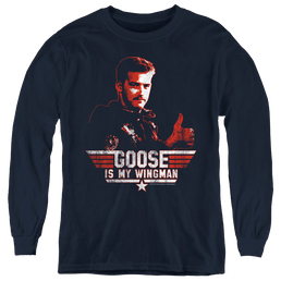 Top Gun Wingman Goose - Youth Long Sleeve T-Shirt Youth Long Sleeve T-Shirt Top Gun   