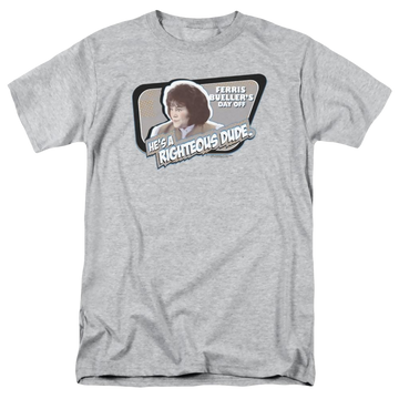 Athletic heather men's regular fit t-shirt with Ferris Bueller's Day Off Grace graphic