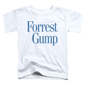 White toddler t-shirt with Forrest Gump Logo graphic