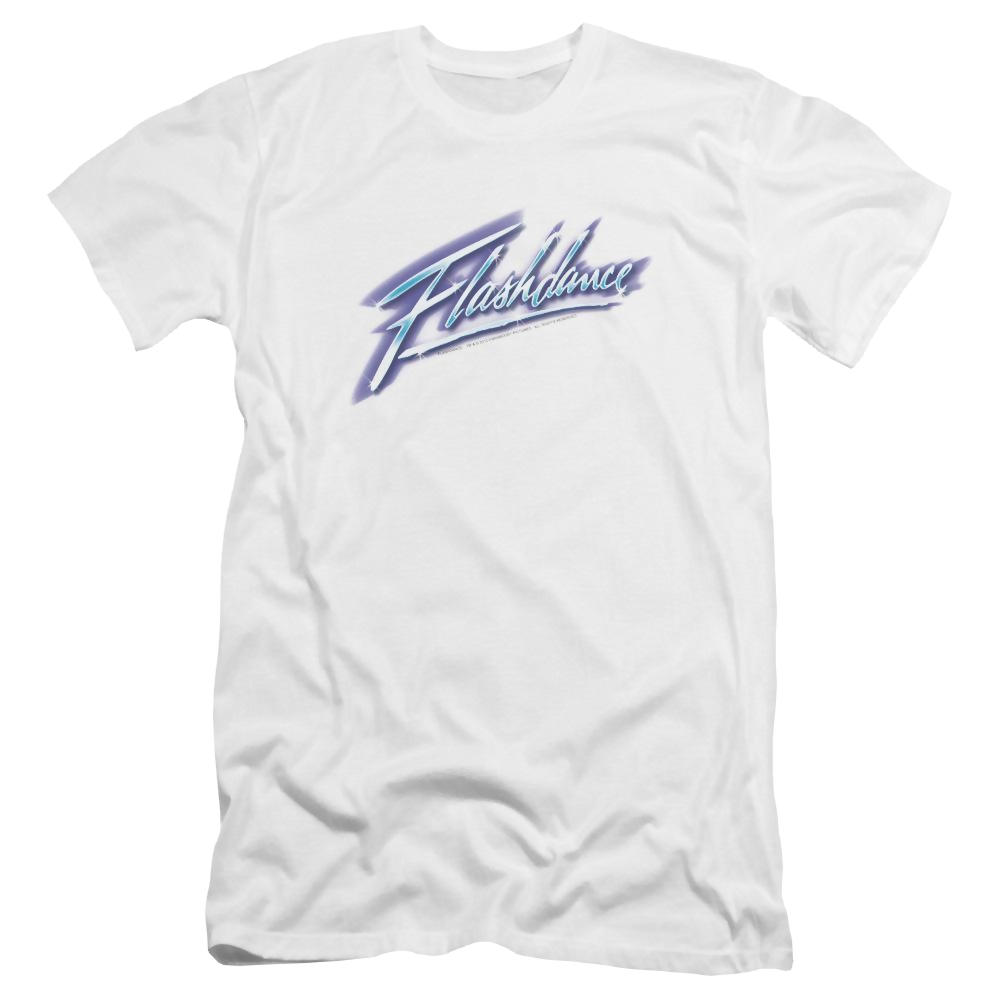 Flashdance Logo - Men's Premium Slim Fit T-Shirt Men's Premium Slim Fit T-Shirt Flashdance   