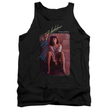 Black men's tank with Flashdance Title graphic