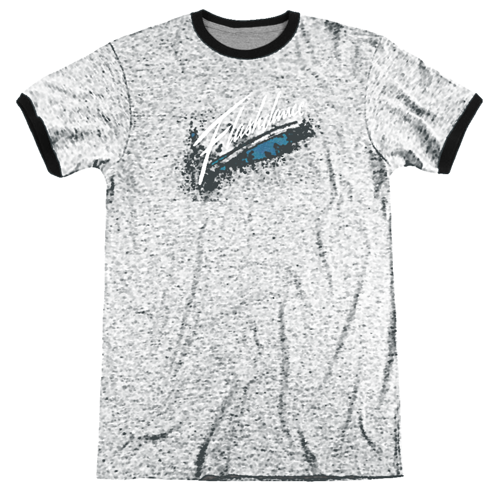 Flashdance Spray Logo - Men's Ringer T-Shirt Men's Ringer T-Shirt Flashdance   
