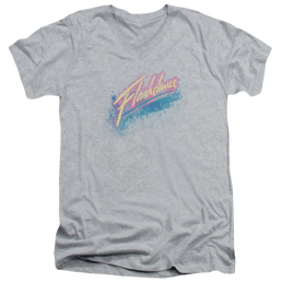 Flashdance Spray Logo - Men's V-Neck T-Shirt Men's V-Neck T-Shirt Flashdance   