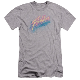 Flashdance Spray Logo - Men's Premium Slim Fit T-Shirt Men's Premium Slim Fit T-Shirt Flashdance   