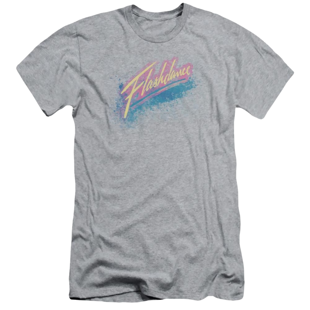 Flashdance Spray Logo - Men's Slim Fit T-Shirt Men's Slim Fit T-Shirt Flashdance   
