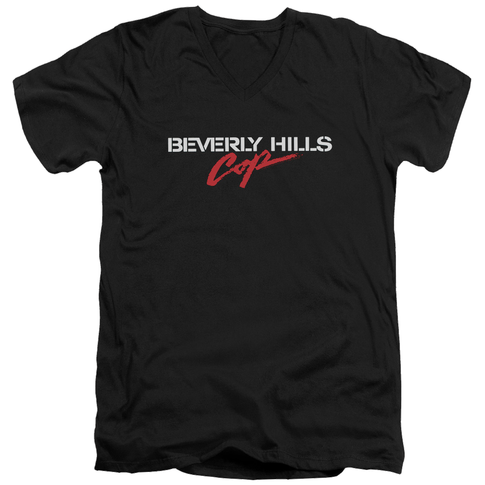 Beverly Hills Cop Logo - Men's V-Neck T-Shirt Men's V-Neck T-Shirt Beverly Hills Cop   