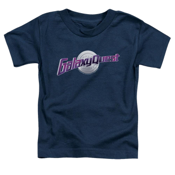 Navy toddler t-shirt with Galaxy Quest Logo graphic