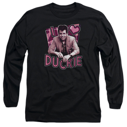 Pretty in Pink I Heart Duckie - Men's Long Sleeve T-Shirt Men's Long Sleeve T-Shirt Pretty in Pink   