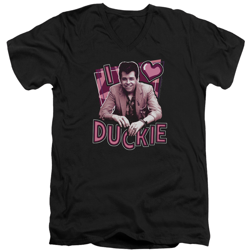 Pretty in Pink I Heart Duckie - Men's V-Neck T-Shirt Men's V-Neck T-Shirt Pretty in Pink   