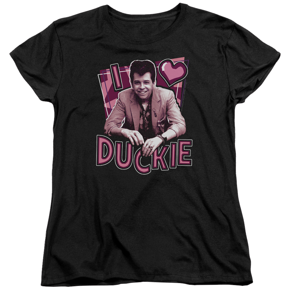 Pretty in Pink I Heart Duckie - Women's T-Shirt Women's T-Shirt Pretty in Pink   