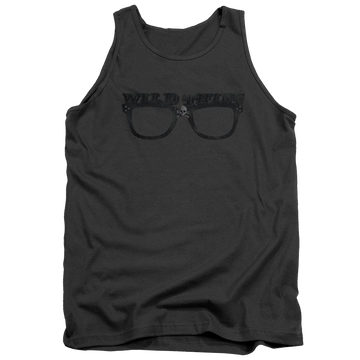 Charcoal men's tank with Major League Wild Thing graphic