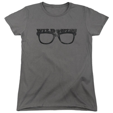 Charcoal women's t-shirt with Major League Wild Thing graphic