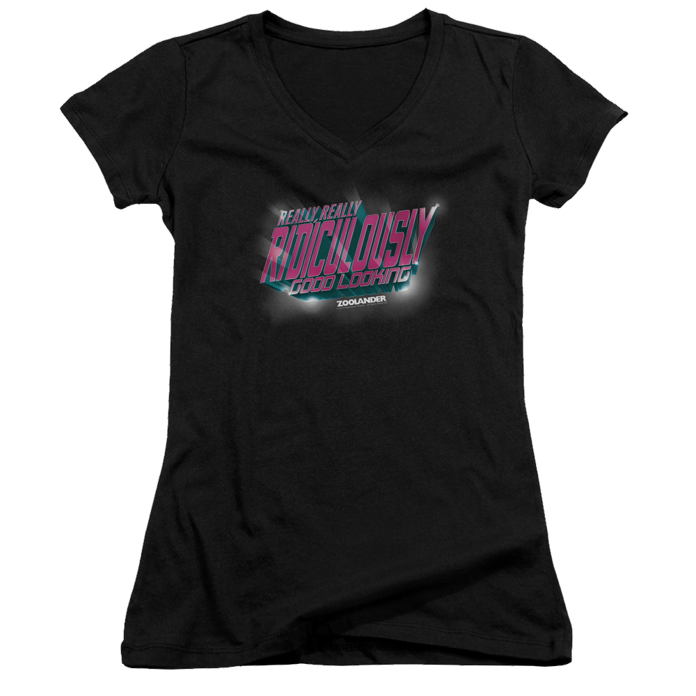 Zoolander Ridiculously Good Looking - Juniors V-Neck T-Shirt Juniors V-Neck T-Shirt Zoolander   