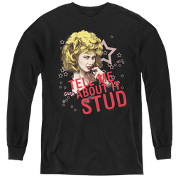 Grease Tell Me About It Stud - Youth Long Sleeve T-Shirt Youth Long Sleeve T-Shirt Grease   