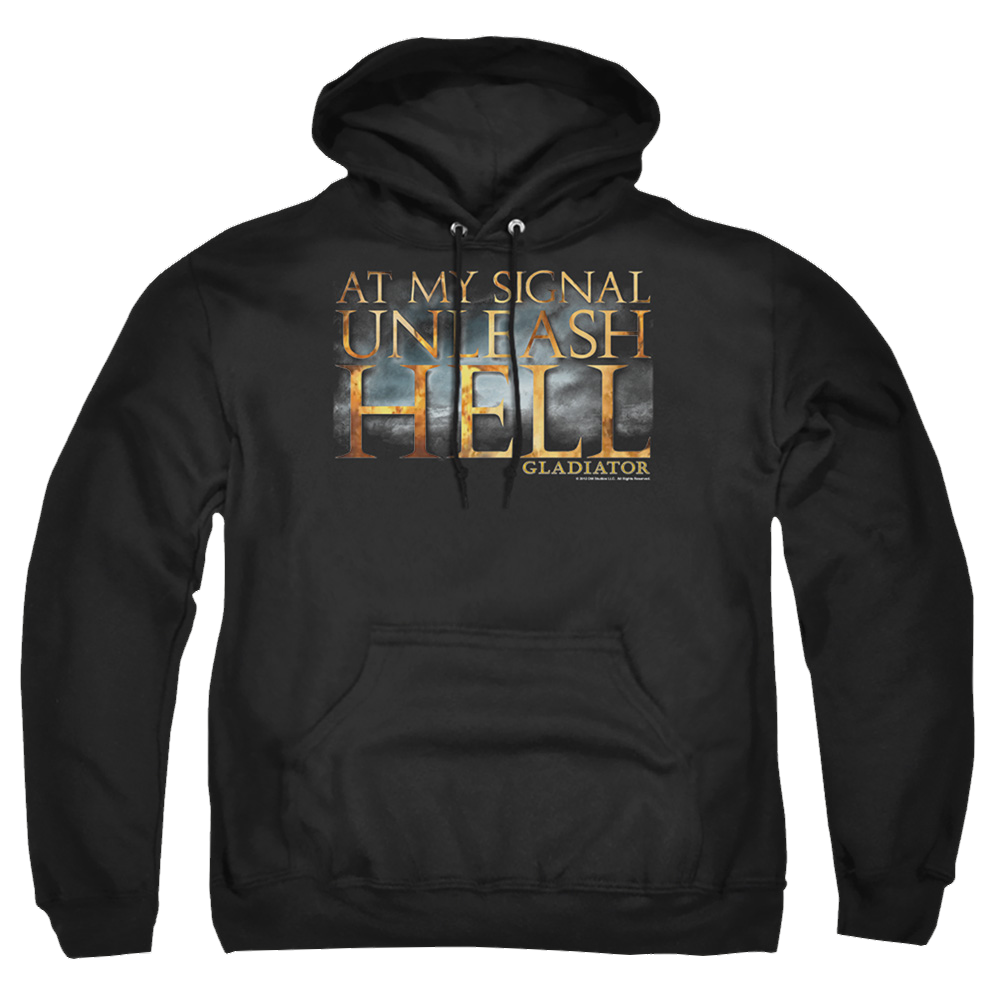 Gladiator Unleash Hell - Pullover Hoodie Pullover Hoodie Gladiator   