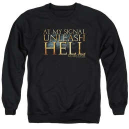 Gladiator Unleash Hell - Men's Crewneck Sweatshirt Men's Crewneck Sweatshirt Gladiator   