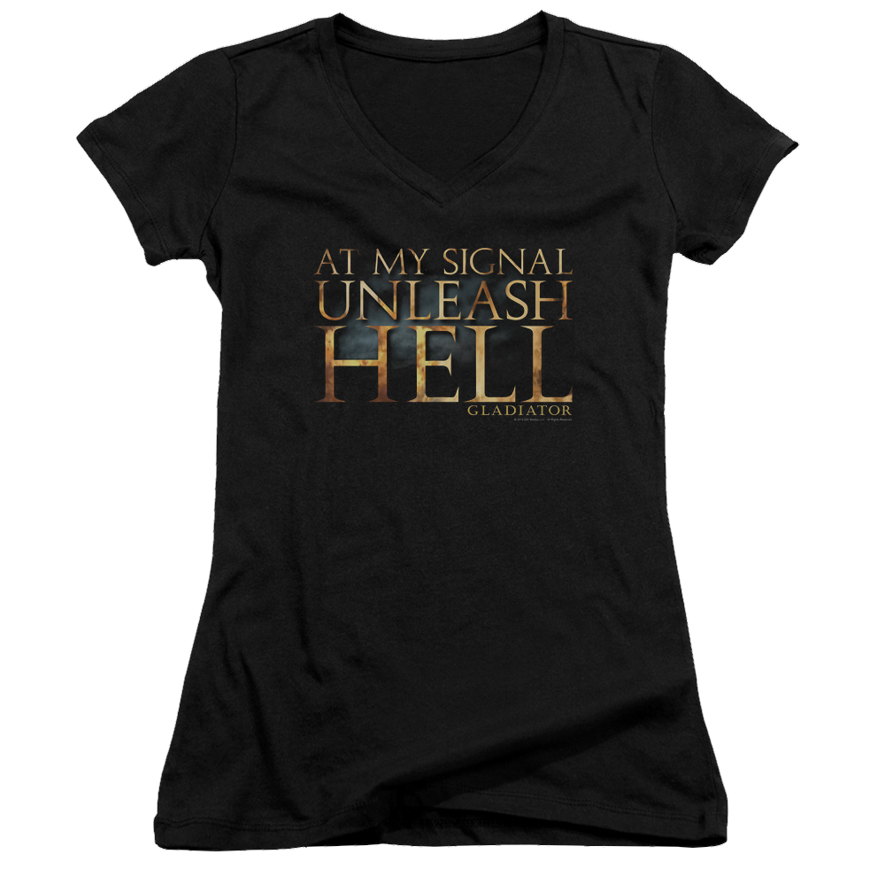 Gladiator Unleash Hell - Juniors V-Neck T-Shirt Juniors V-Neck T-Shirt Gladiator   