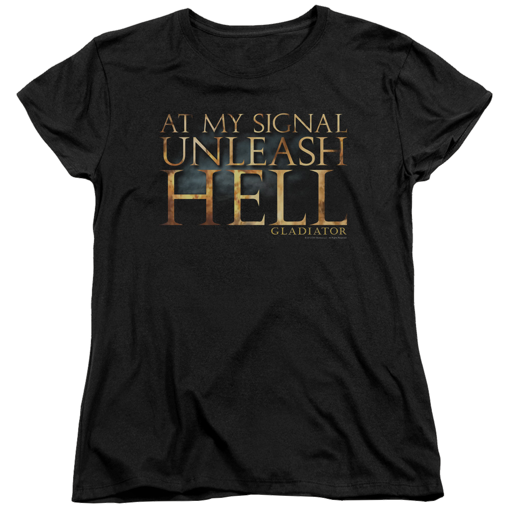 Gladiator Unleash Hell - Women's T-Shirt Women's T-Shirt Gladiator   