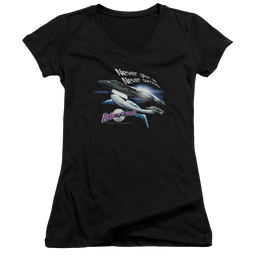Galaxy Quest Never Surrender - Juniors V-Neck T-Shirt Juniors V-Neck T-Shirt Galaxy Quest   