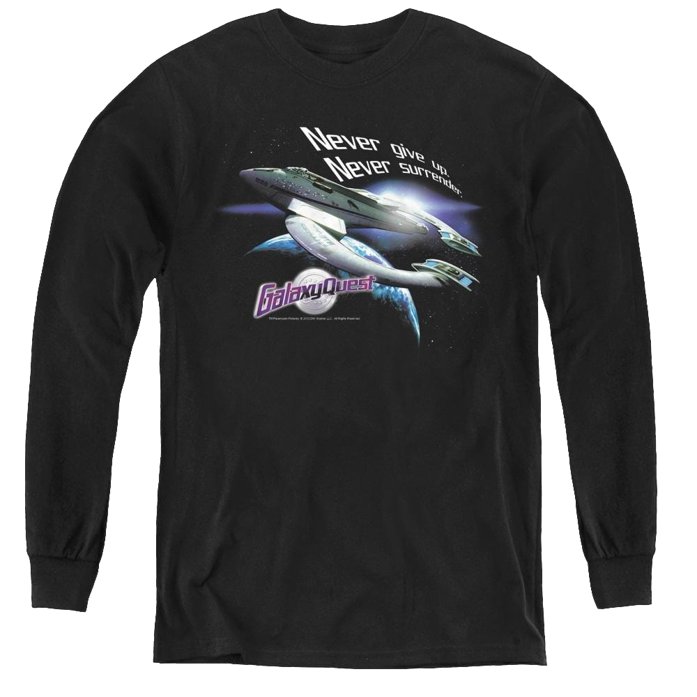 Galaxy Quest Never Surrender - Youth Long Sleeve T-Shirt Youth Long Sleeve T-Shirt Galaxy Quest   