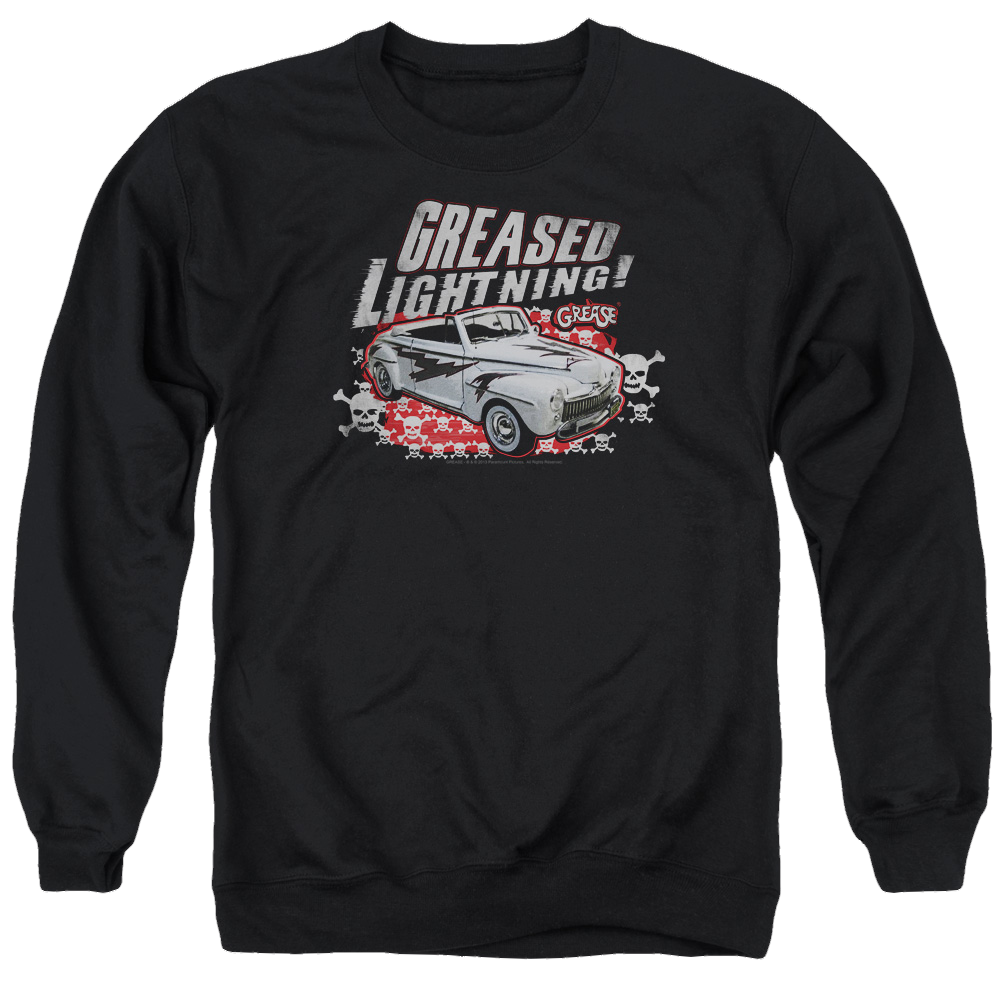 Grease Greased Lightening - Men's Crewneck Sweatshirt Men's Crewneck Sweatshirt Grease   