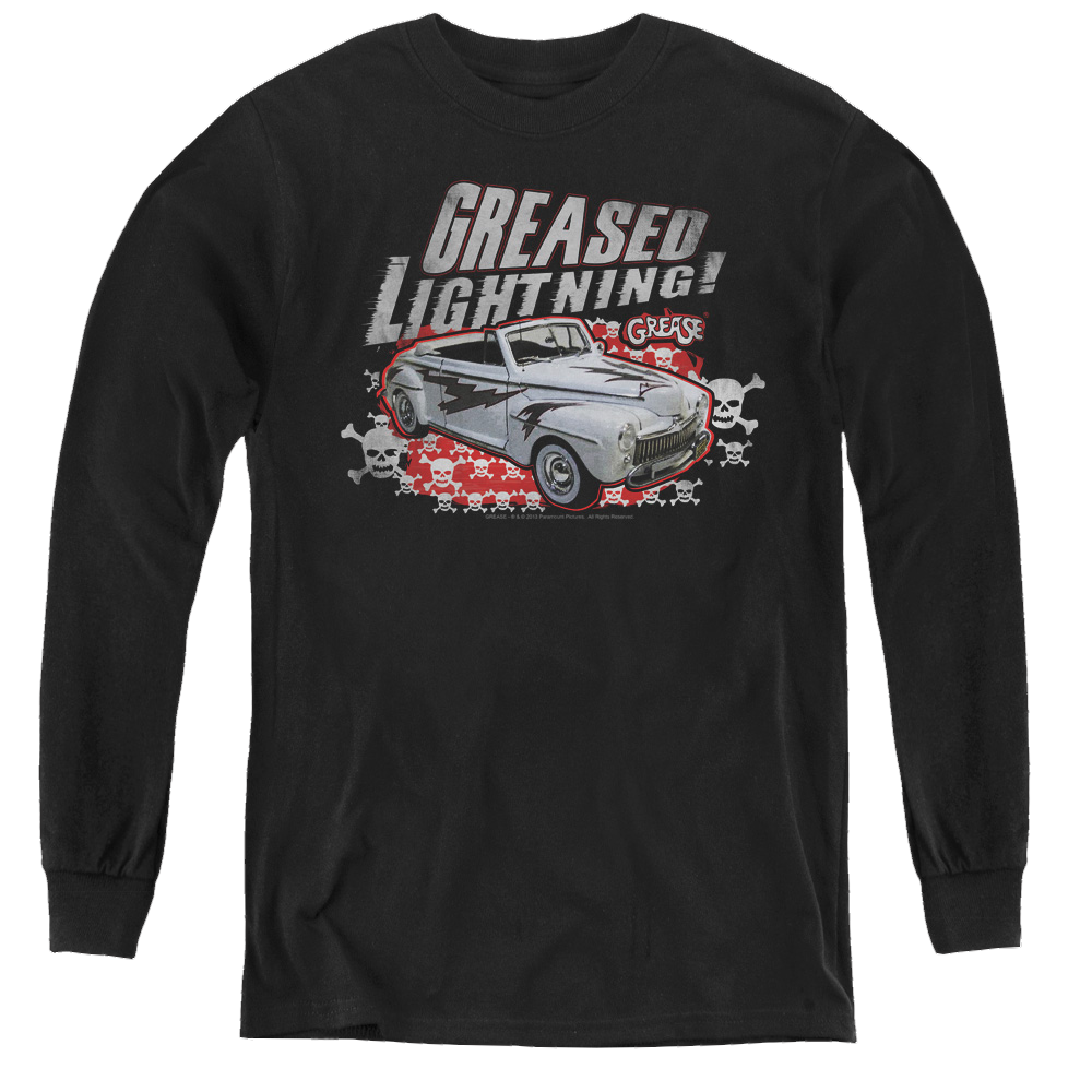 Grease Greased Lightening - Youth Long Sleeve T-Shirt Youth Long Sleeve T-Shirt Grease   