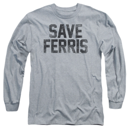 Ferris Bueller's Day Off Save Ferris - Men's Long Sleeve T-Shirt Men's Long Sleeve T-Shirt Ferris Bueller's Day Off   