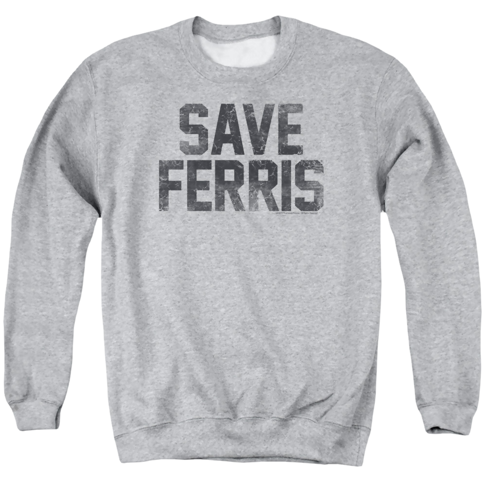 Ferris Bueller's Day Off Save Ferris - Men's Crewneck Sweatshirt Men's Crewneck Sweatshirt Ferris Bueller's Day Off   