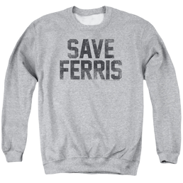 Ferris Bueller's Day Off Save Ferris - Men's Crewneck Sweatshirt Men's Crewneck Sweatshirt Ferris Bueller's Day Off   