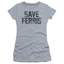 Ferris Bueller's Day Off Save Ferris - Juniors T-Shirt Juniors T-Shirt Ferris Bueller's Day Off   