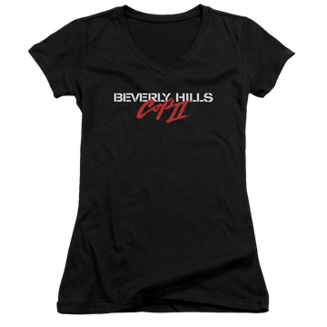 Beverly Hills Cop Logo - Juniors V-Neck T-Shirt Juniors V-Neck T-Shirt Beverly Hills Cop   