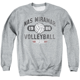 Top Gun Nas Miramar Volleyball - Men's Crewneck Sweatshirt Men's Crewneck Sweatshirt Top Gun   