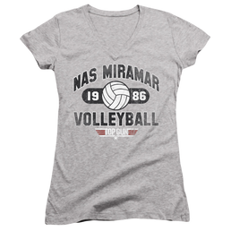 Top Gun Nas Miramar Volleyball - Juniors V-Neck T-Shirt Juniors V-Neck T-Shirt Top Gun   