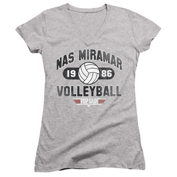 Top Gun Nas Miramar Volleyball - Juniors V-Neck T-Shirt Juniors V-Neck T-Shirt Top Gun   