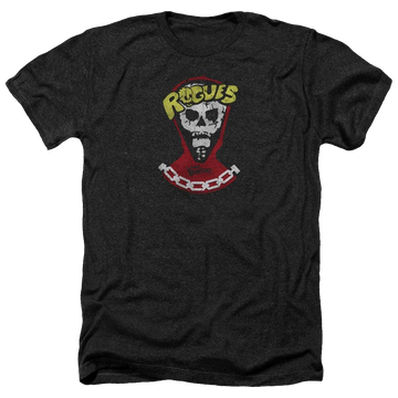 Charcoal men's heather t-shirt with The Warriors The Rogues graphic