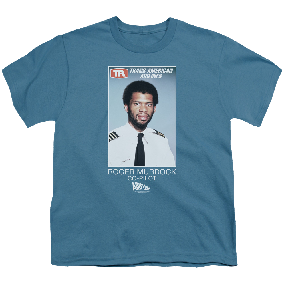 Airplane Roger Murdock - Youth T-Shirt (Ages 8-12) Youth T-Shirt (Ages 8-12) Airplane   