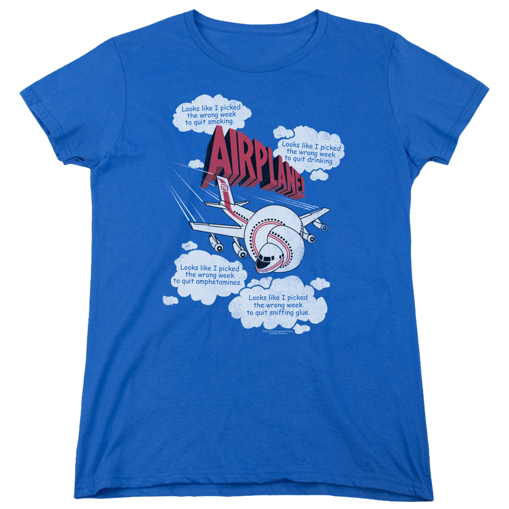 Airplane Picked The Wrong Day - Women's T-Shirt Women's T-Shirt Airplane   