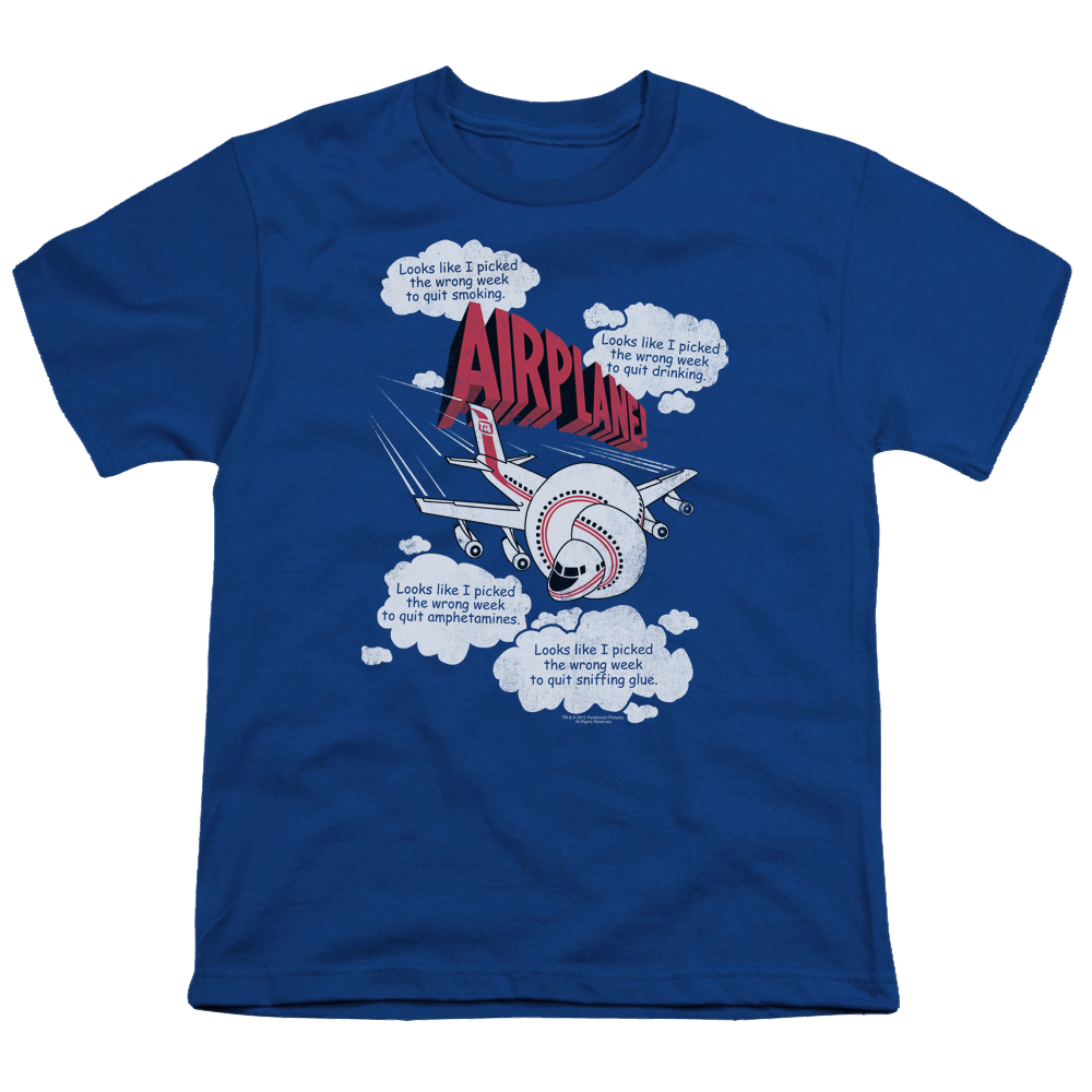 Airplane Picked The Wrong Day - Youth T-Shirt (Ages 8-12) Youth T-Shirt (Ages 8-12) Airplane   