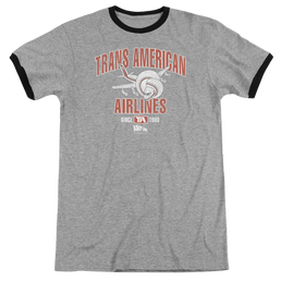 Airplane Trans American - Men's Ringer T-Shirt Men's Ringer T-Shirt Airplane   