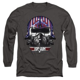 Top Gun Maverick Helmet - Men's Long Sleeve T-Shirt Men's Long Sleeve T-Shirt Top Gun   