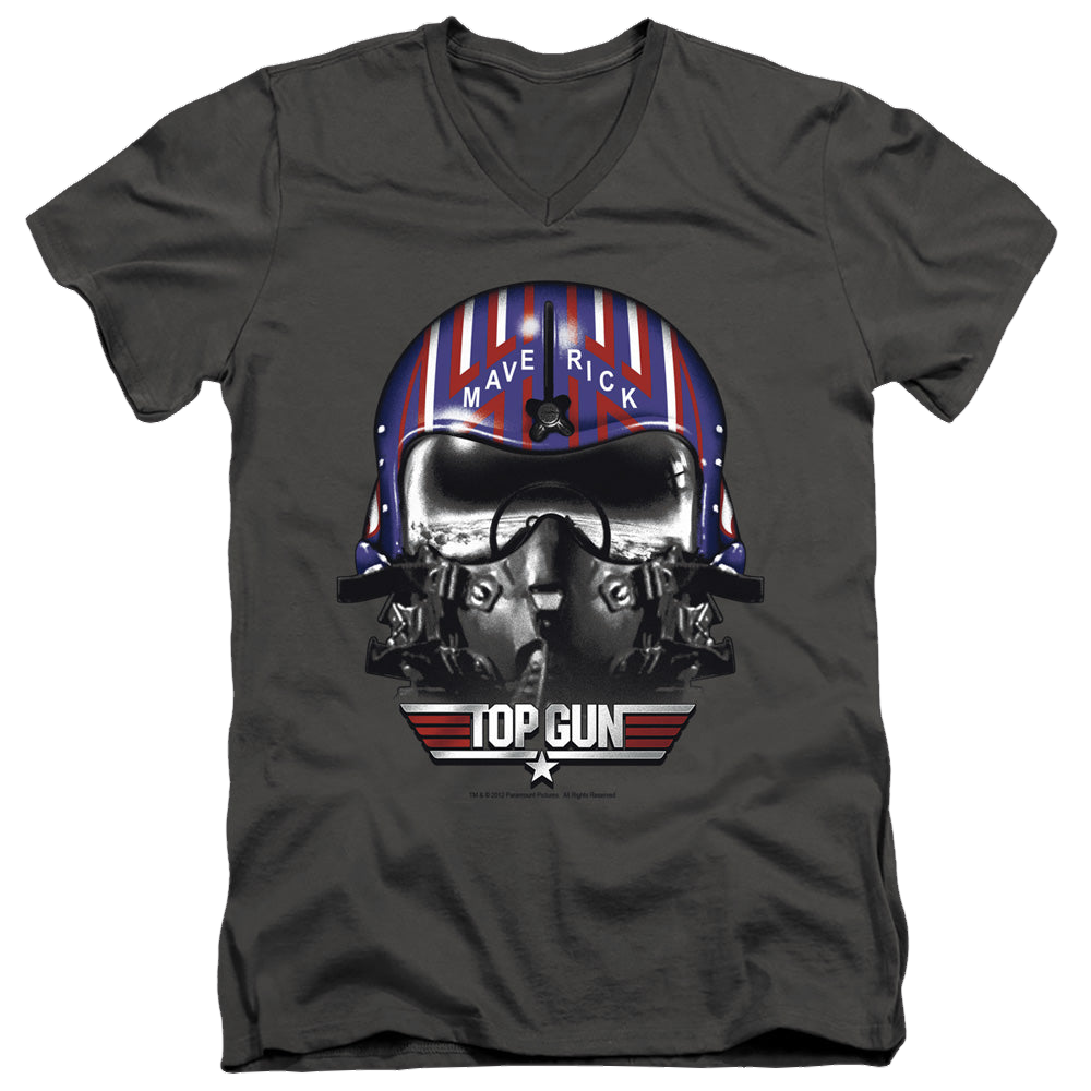 Top Gun Maverick Helmet - Men's V-Neck T-Shirt Men's V-Neck T-Shirt Top Gun   